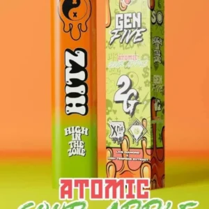 Atomic Sour Apple hitz disposable